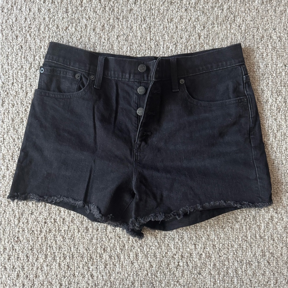 J. Crew Black Jean Shorts